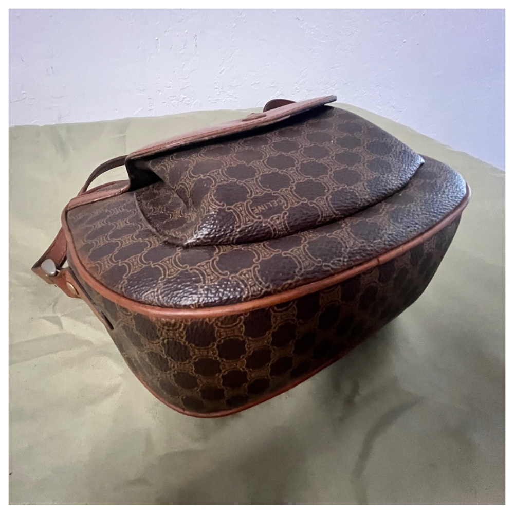 Authentic Celine Macadam Brown Monogram Cross Bod… - image 8